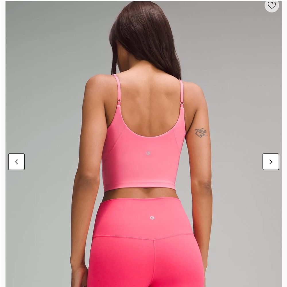 Pink and Black Athletic Cropped Cami Tanks - Picture 3 of 3